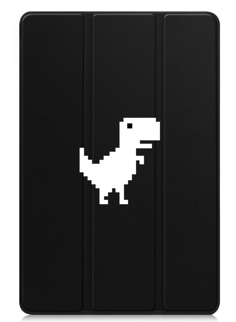 Theodor Protective Flip Case For Xiaomi Pad 7 & Xiaomi Pad 7 Pro With Trifold Stand Auto Wake Sleep Shockproof Cover - Offline Dino - White - Image 1