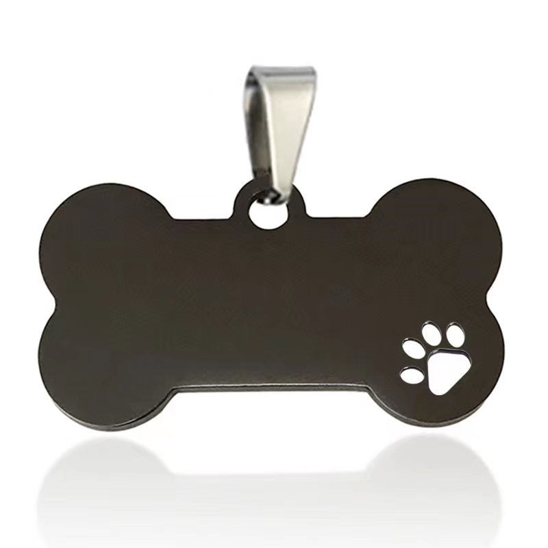 Stainless Steel Dog Tag – Hollow Bone-Shaped Engraved Pet Pendant - Image 5