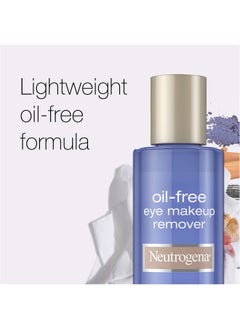 Neutrogena Gentle Oil Free Eye Makeup Remover & Cleanser For Sensitive Eyes Non Greasy Makeup Remover Removes Waterproof Mascara Dermatologist & Ophthalmologist Tested 3 X 5.5 Fl. Oz  - Image 4