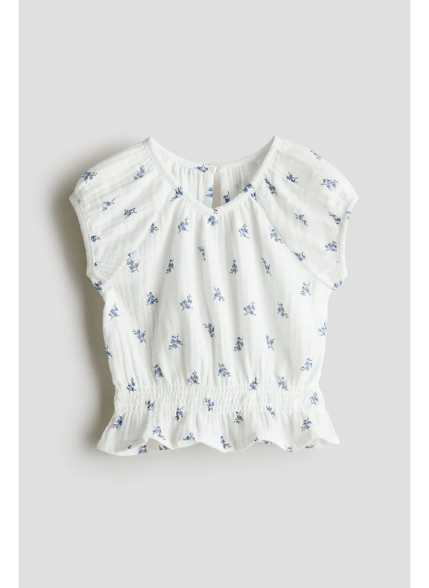 اتش اند ام Cotton Muslin Top