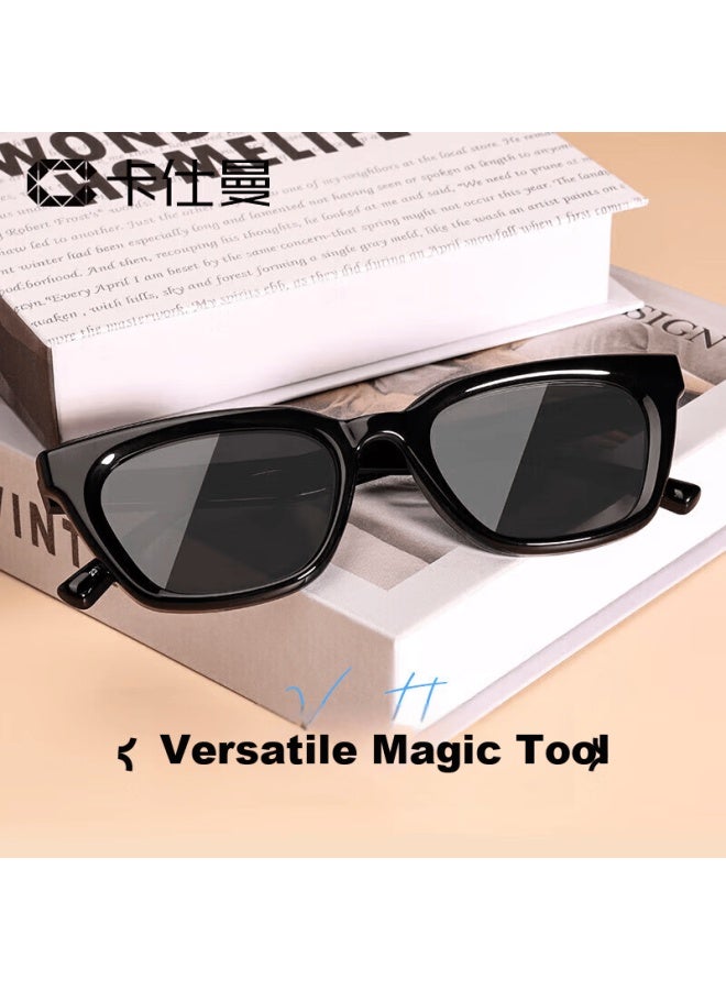 Caxman Vintage Cat Eye Premium Bare Face Gm Sungl Uni Narrow Frame Uv Protection Polarized Driving Small Face Sungl - Image 1