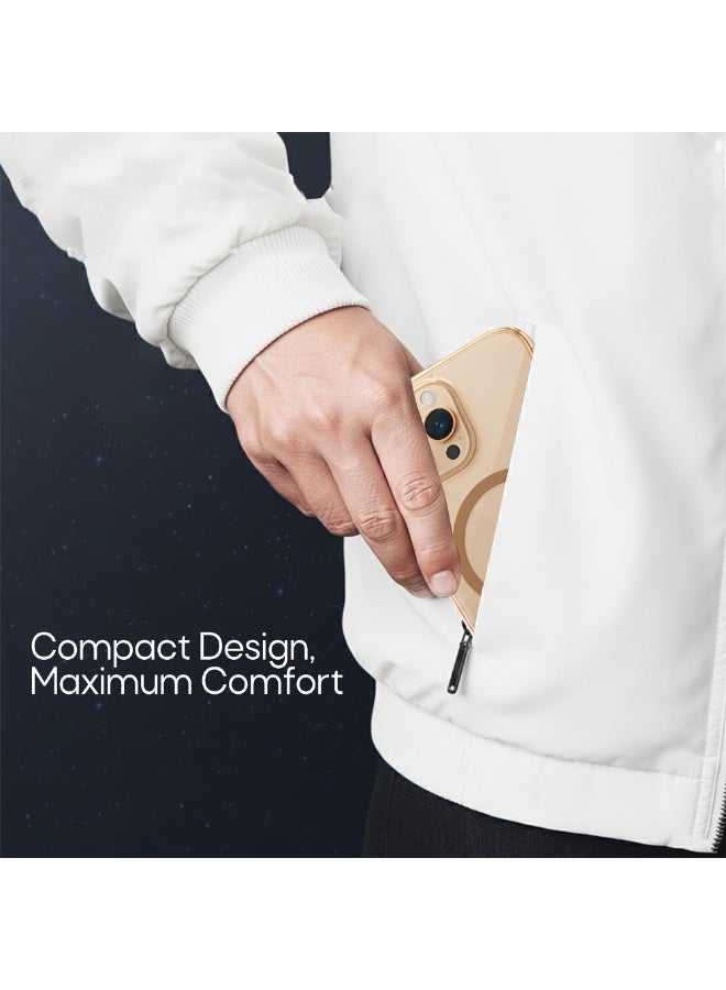 Aztech غطاء AZTECH لجهاز iPhone 14 Pro Max مع MagSafe [مغناطيسي قوي للغاية] [حماية من السقوط عسكرية بارتفاع 12 قدم] [حافة مقاومة للصدمات] غطاء هاتف رفيع نحيف Mag Safe لجهاز Apple 14pro Max (حافة مغناطيسية) - Image 5