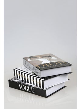 irayhomedecor 3-Piece Element/vogue/hat Decorative Book Box  - Image 1