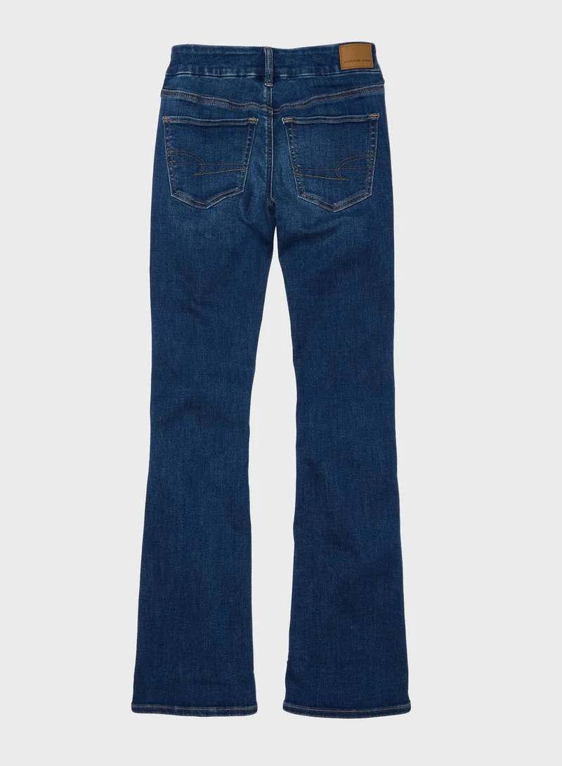 American Eagle Next Level Curvy Low-Rise Kick Bootcut Jeans