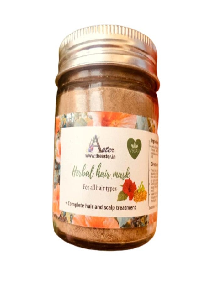 Aster hair mask , herbal hair mask, Amla, hibiscus, Methi, Bhringraj, natural hair pack, scalp cleanse and improved hair texture, No Parabens and sulphate, All hair type - Image 1