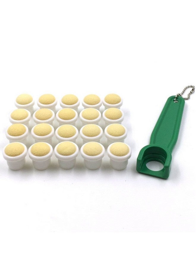 Tapp Collections Bingo Dauber Plain Tips 20-pk and EZ Lift Dauber Tip Removal Tool - Green - Image 1