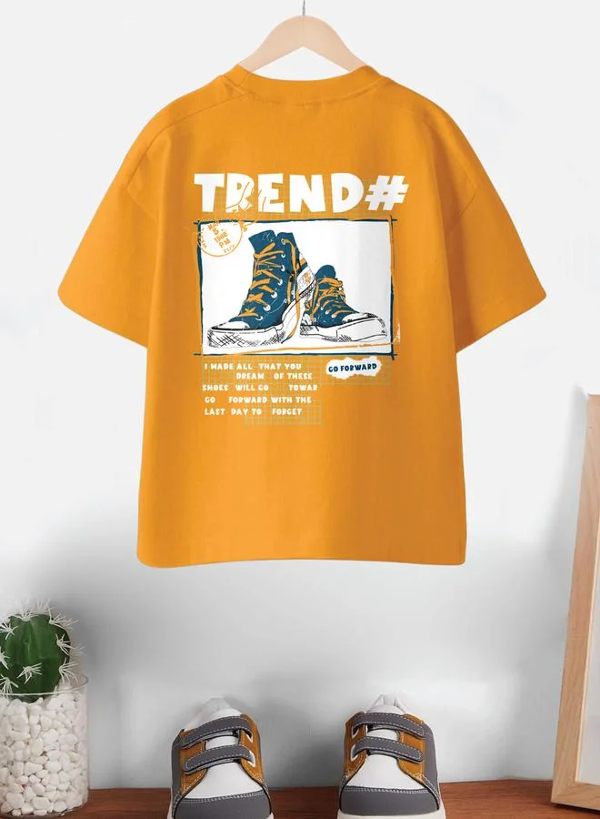 كوديز تيشيرت أطفال واسع بلون خردلي