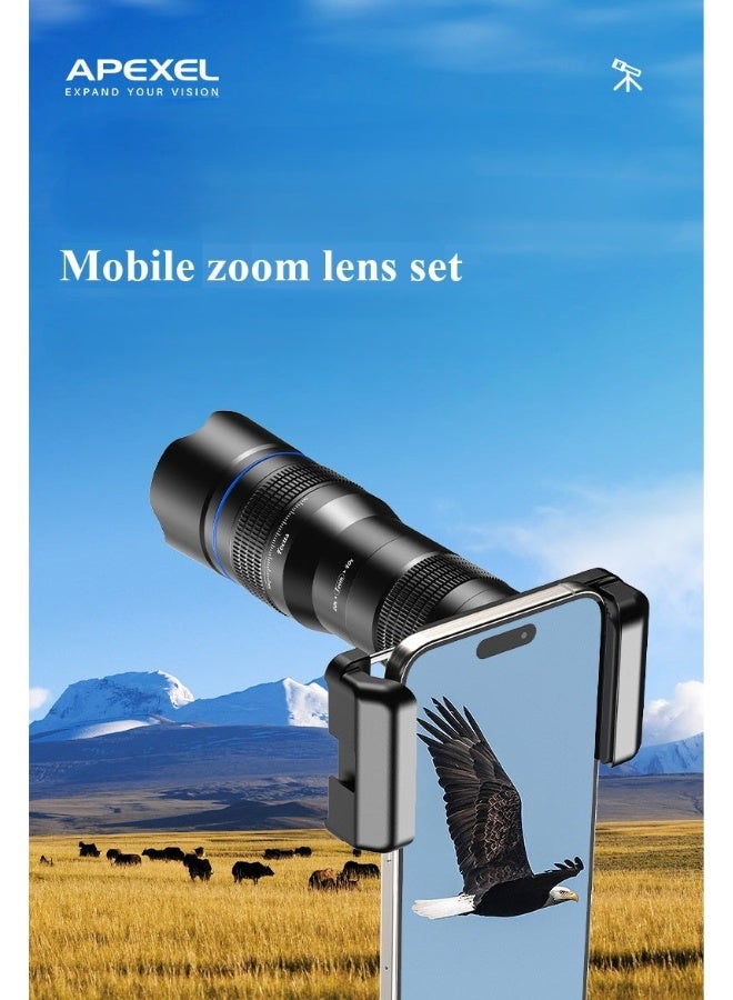 APEXEL 20-40X High-definition Single Tube External Telescope Universal Telephoto Mobile Phone Lens - Image 5