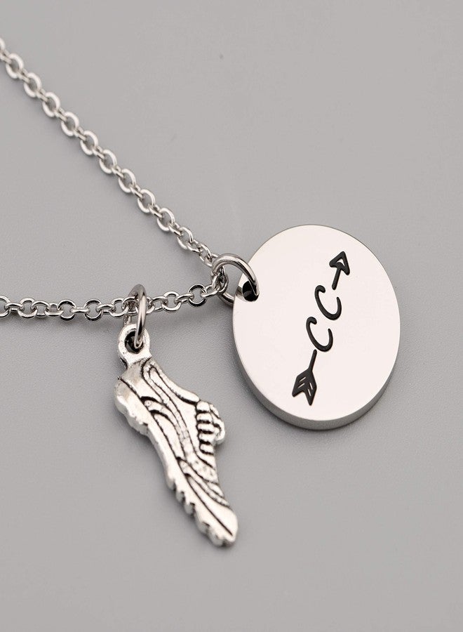 SEIRAA Cross Country Necklace Cross Country Team Gift Running Jewelry Marathon Gifts Runner Jewelry Track Team Gift For Coach (CC necklace) - Image 4