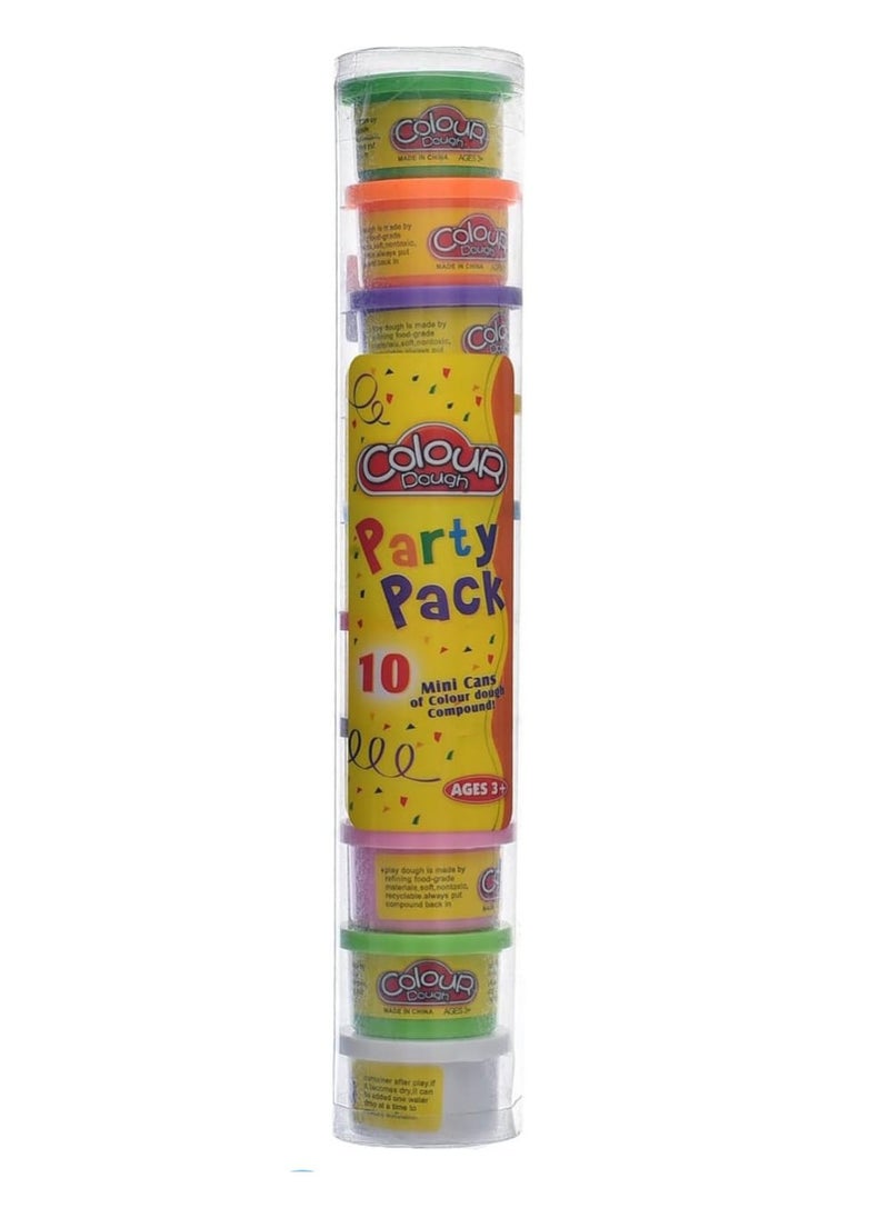 10-piece dough column in different colors for children aged 3 and above. It enhances creativity and motor skills by shaping figures using animal molds. Safe, easy to clean, and perfect for kids to express themselves.  - Image 2