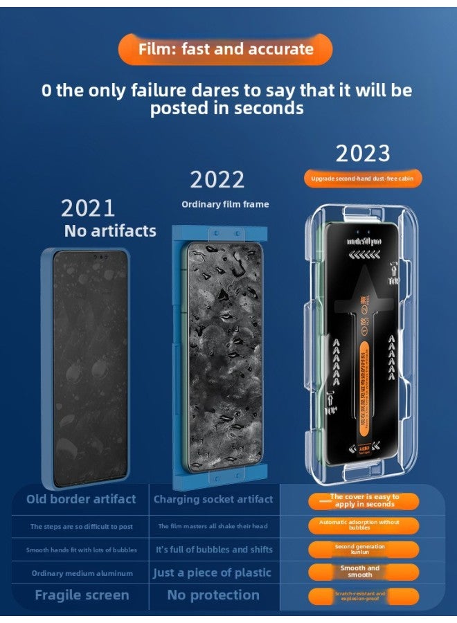 [2 Generation Kunlun] For Huawei Mate60pro Tempered Film Mate40/50 Mobile Phone Anti-peep Film Pura70p-Color:[upgraded 360 Privacy Protection] Eye Protection Grade Privacy Protection★Unlock In Seconds★3 Pieces★Free Film Application Tool-Size:For Huawei Mate 40e  - Image 2