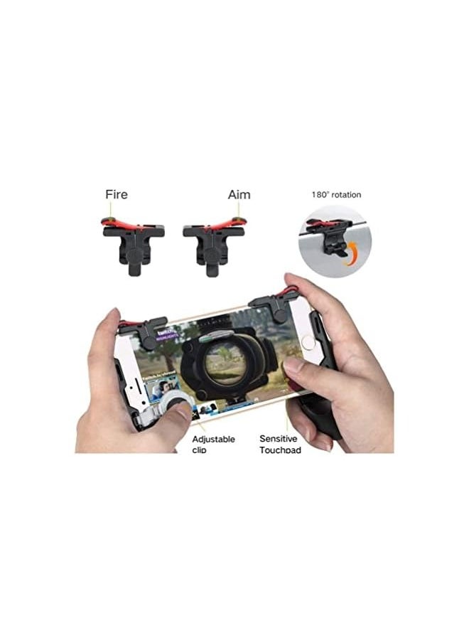 4 In1 PUBG Mobile Gamepad L1R1 Button Joystick Phone PUGB Game Pad Kit Controller L1 R1 Trigger for iPhone Android