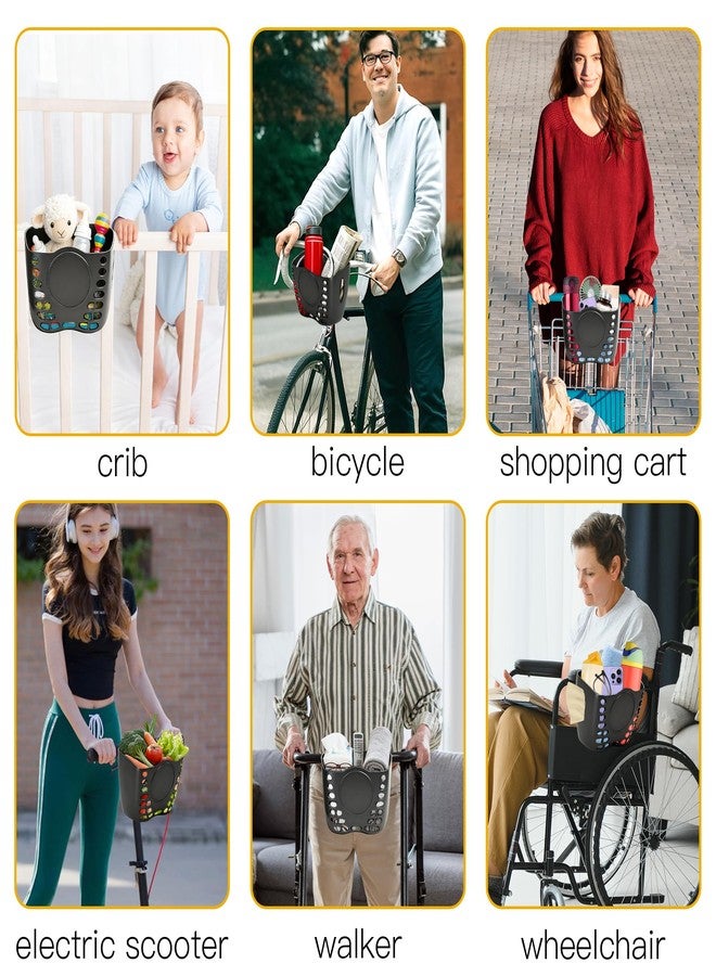 Parma77 Wheelchair Cup Holder, Cup Holder for Walker, Basket for Walkers to Carry Things, Walker Basket Fit for Wheelchair, Walker, Rollator, Scooter, Stroller - Image 3