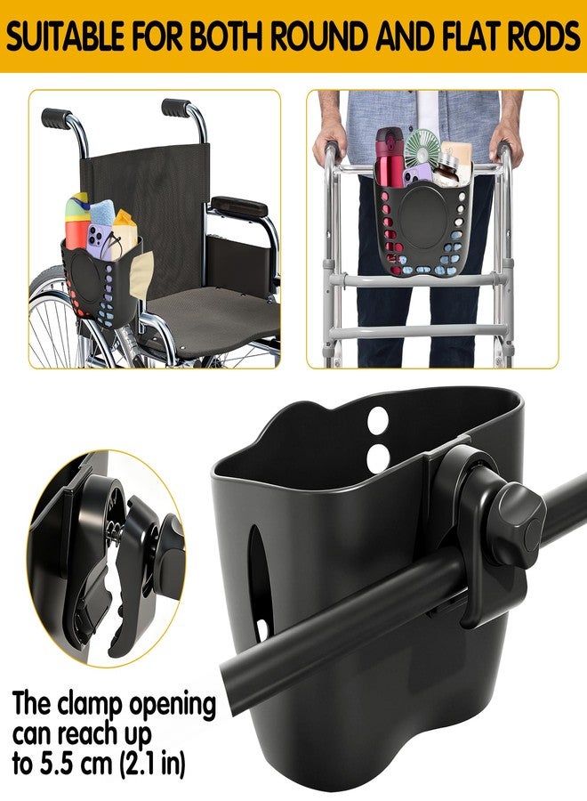 Parma77 Wheelchair Cup Holder, Cup Holder for Walker, Basket for Walkers to Carry Things, Walker Basket Fit for Wheelchair, Walker, Rollator, Scooter, Stroller - Image 5