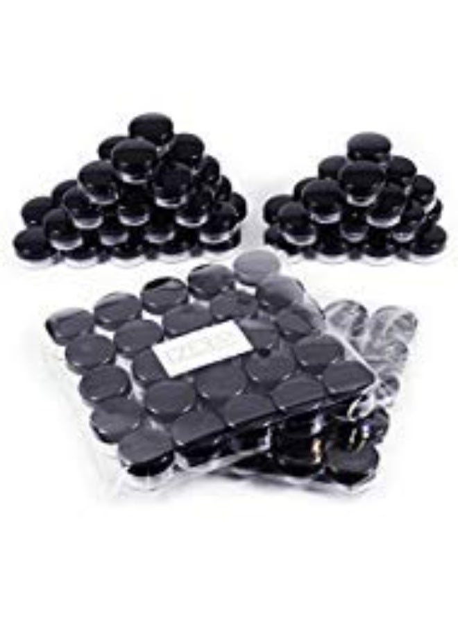 ZEJIA 3 Gram Sample Containers with Lids, 100 Count Tiny Sample Jars, 3ML Makeup Cosmetic Containers for Lip Balms, Lotion, Powder, Beauty Products(Black Lids)
