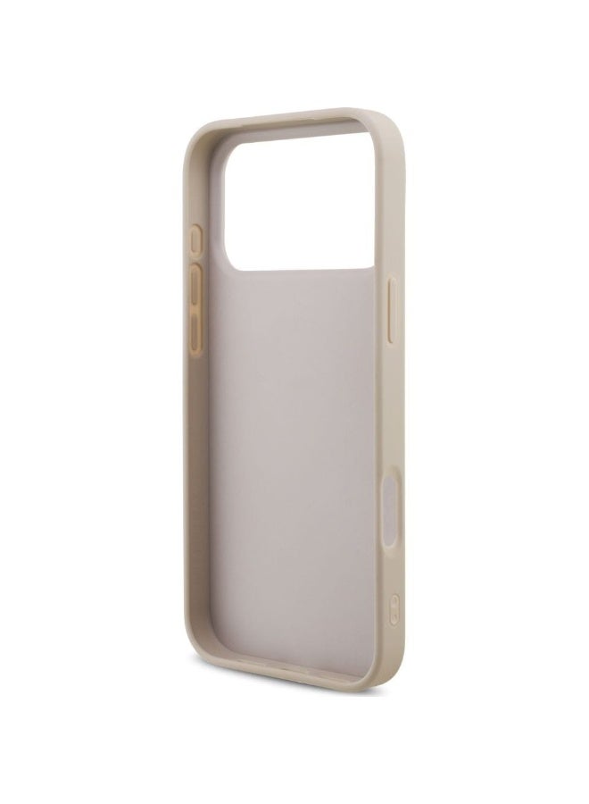 جس جراب Guess Hardcase 4G Big Metal Logo لهاتف iPhone 17 Pro Max، وردي - Image 5
