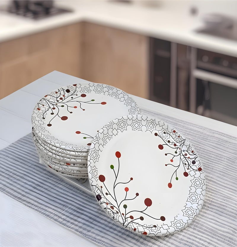 BHOJANWARE Melamine Small Round Plate Set of 12 - Perfect Addition to Your Kitchen Utensils and Plates Collection - Image 4