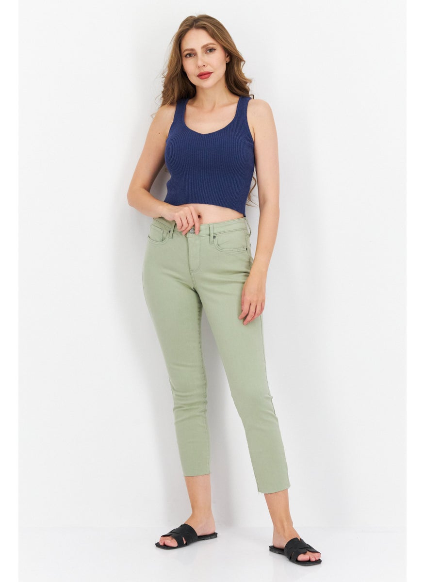 NYDJ - Women Regular Fit High Rise Stretch Legging Jeans, Olive - Image 1