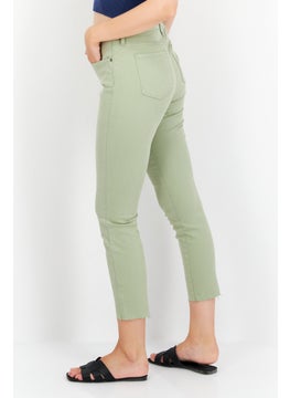 NYDJ Women Regular Fit High Rise Stretch Legging Jeans, Olive  - Image 2