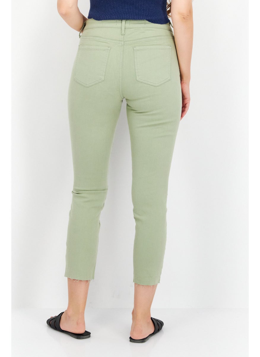 NYDJ - Women Regular Fit High Rise Stretch Legging Jeans, Olive - Image 1