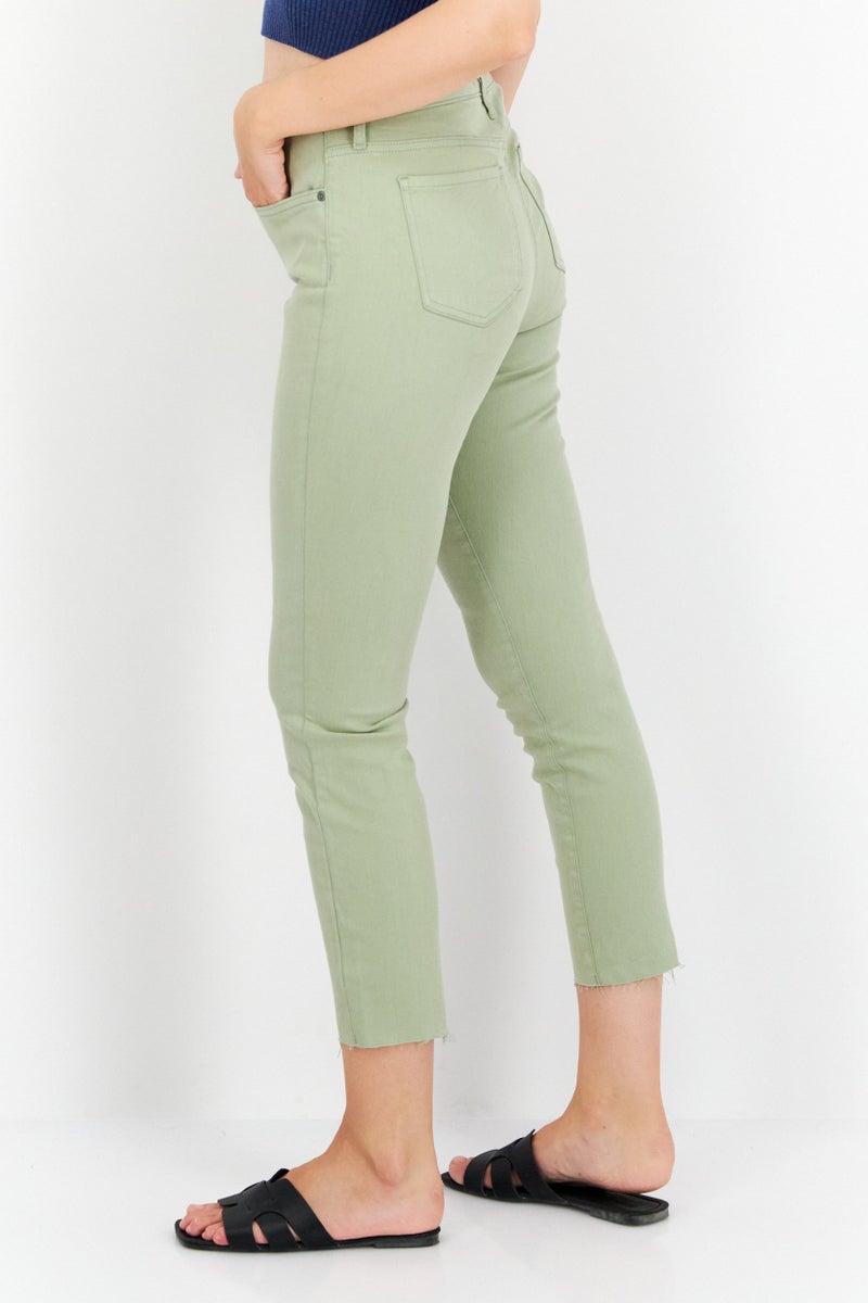 NYDJ Women Regular Fit High Rise Stretch Legging Jeans, Olive - Image 2