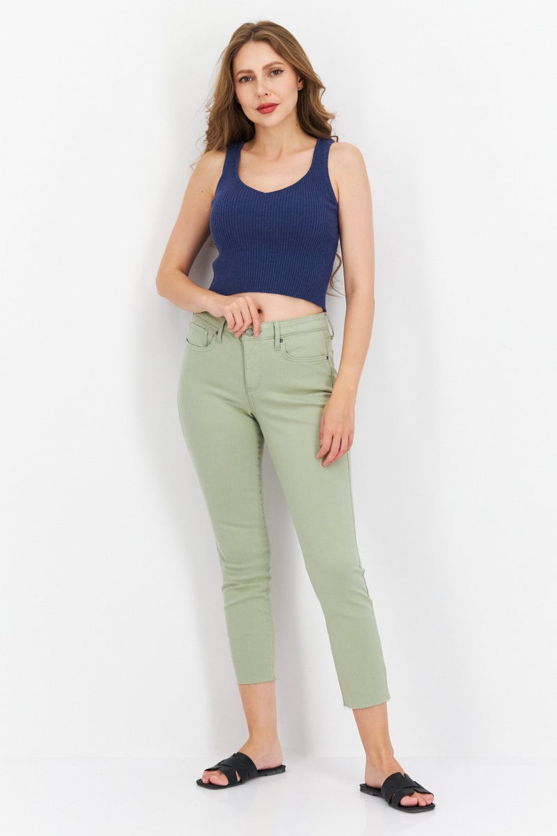 NYDJ Women Regular Fit High Rise Stretch Legging Jeans, Olive - Image 4