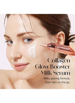 Medicube Collagen Glow Booster Serum - Twist & Click - Radiance & Hydration with Niacinamide, Milk Protein Extract, Hydrolyzed Collagen - Illuminates & Firms Skin, 15ml  - Image 3