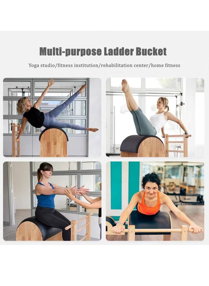 Pilates Reformer Pilates Solid Wood Ladder Bucket Yoga Body Sculpting Slimming Home Fitness Equipment