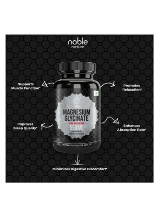 Magnesium Glycinate High Absorption 550MG 120 Veg Capsules - view 5