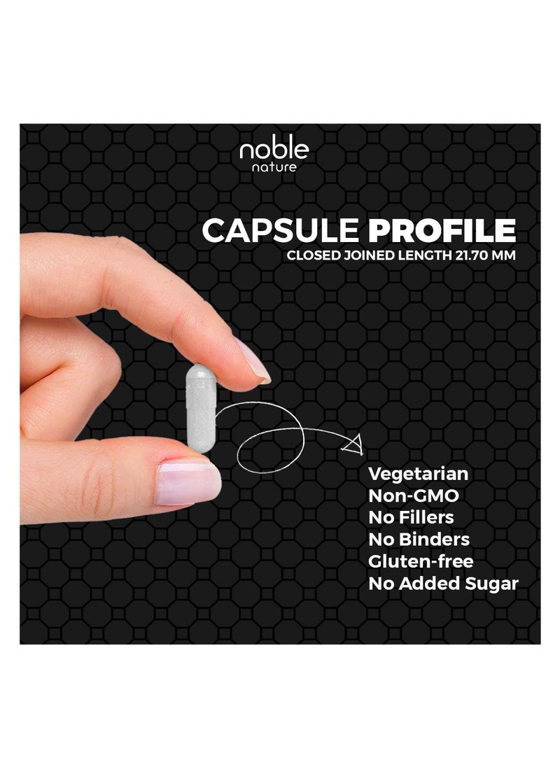 noble nature - Magnesium Glycinate High Absorption 550MG 120 Veg Capsules - Image 1