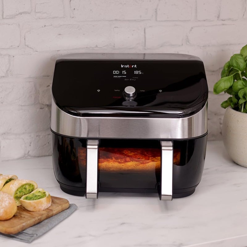 INSTANT Vortex Plus VersaZone Air Fryer with ClearCook, 8.5L 1700W Large Double Air Frying Drawers Smart Programmes Air Fry, Bake, Roast, Grill, Dehydrate, Reheat, 2 Years Manufacturer's Warranty - Image 2