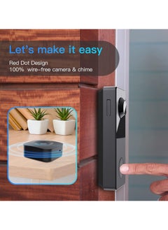 Arenti ARENTI 2K Video Doorbell Wireless with Chime, WiFi Smart Doorbell with Rechargeable Battery Operated, Motion Detection IP65 Weatherproof Tamper Detection, 2-Way Audio Night Vision  - Image 3