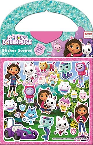 Paper Projects 017029016 Gabbys Dollhouse Activity Set Includes 6 Scenes and Around 50 Stickers 235cm x 15cm - Image 1