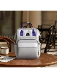 Babycare Babycare - Baby Travel Diaper Bag, On-the-Go, Gray, Small, Compact Baby Organizer, BPA-Free, Non-Toxic, Multiple Storage Compartments, Insulated Bottle Holders, Waterproof, Easy to Clean, Durable, Adjustable Shoulder Straps, Lightweight, Convenient for Travel, Versatile Design, Ideal for Busy Parents 37 x 24 x 17 cm  - Image 2