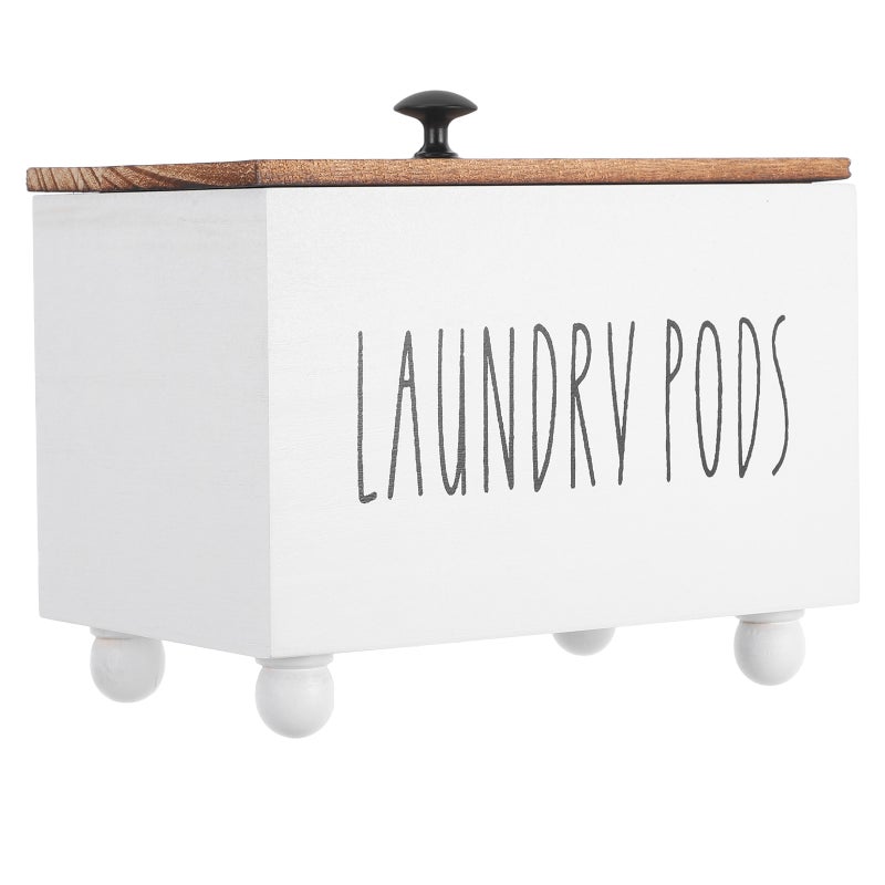 Bathroom Storage Container for Organizing Essentials with Lid, Durable Wood Design - Image 4