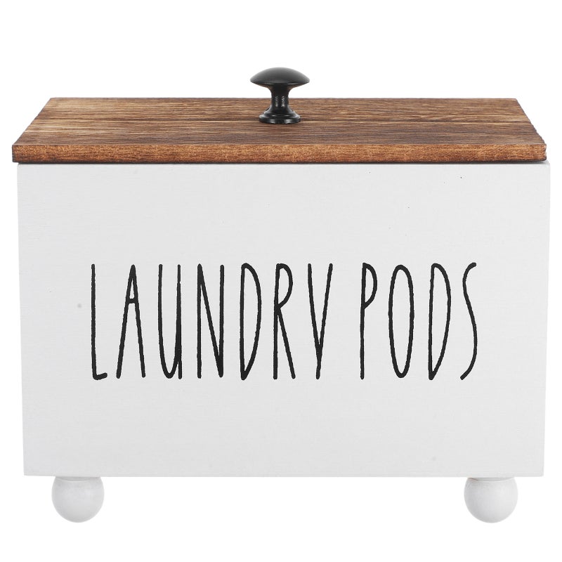Bathroom Storage Container for Organizing Essentials with Lid, Durable Wood Design - Image 1