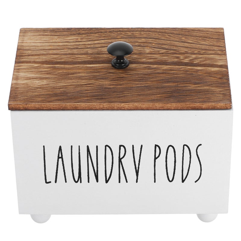 Bathroom Storage Container for Organizing Essentials with Lid, Durable Wood Design - Image 3