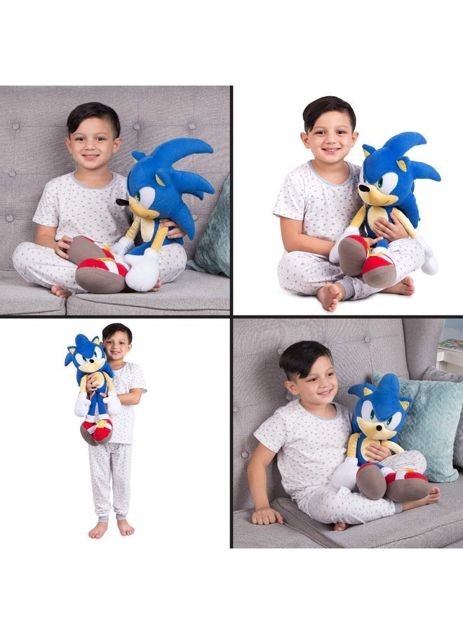 Franco - Kids Bedding Super Soft Plush Cuddle Pillow Buddy, One Size, Sonic The Hedgehog - Image 1