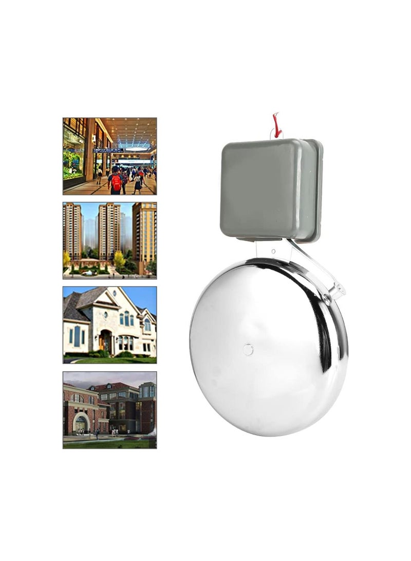 8inch Electric Time Bell, Electric Bell Ringer Electric Multipurpose Supply for School Factory Household Sensors u0026 Alarms  - Image 3