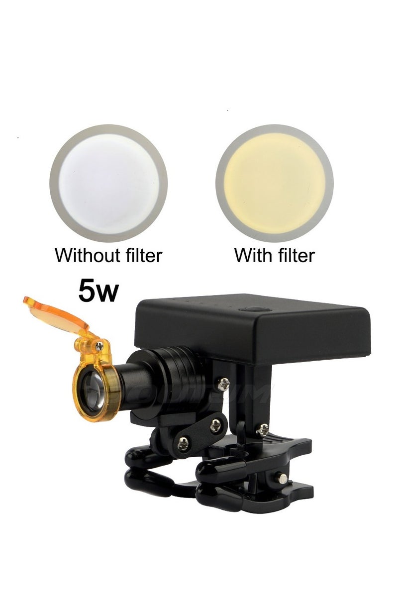 5W Wireless LED Lamp for Dental Loupe Light Headlight Battery Rechargeable Dental Unit Lam Clip on Magnifying Glass Dentistry - Image 3