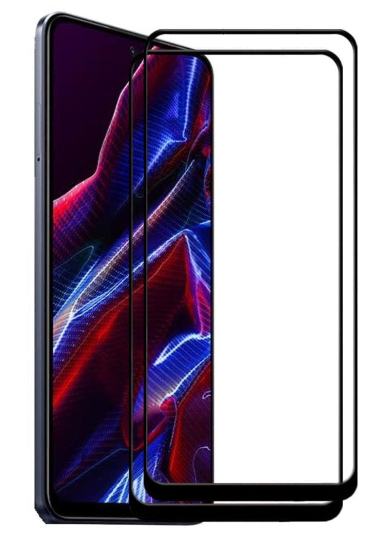ACLIX 2 Pieces Antistatic ESD Dustproof Premium Quality High Definition Tempered Glass Screen Protector Designed For Xiaomi Poco X5 - Image 1