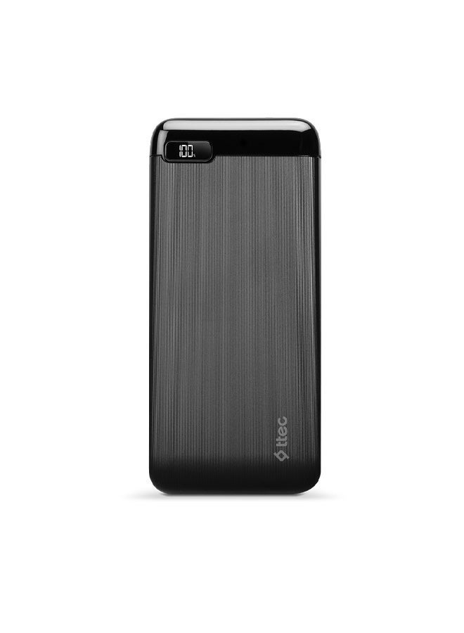 تي تك باور بنك من تيتك باورسلم LCD بسعة 20,000 مللي أمبير مع مدخل/مخرج USB-C - أسود - Image 3
