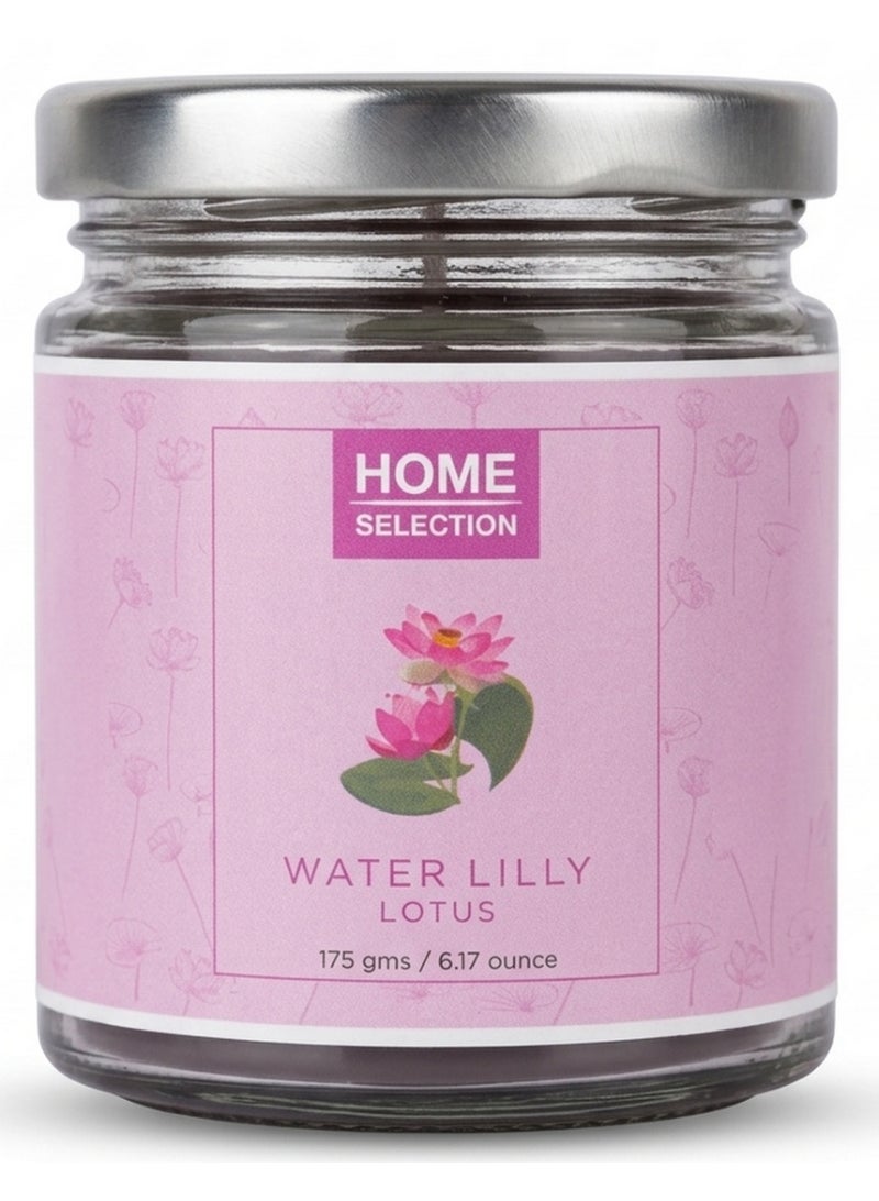 Single Wick Jar Water Lilly Lotus Scented Wax Melts Home Fragrance 175G