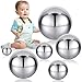 Shappy 6 Pcs Sensory Reflective Balls Stainless Steel Gazing Mirror Balls for Back to School Color Image Reflection Bedroom Ornaments 15253394759 Inch - Image 3
