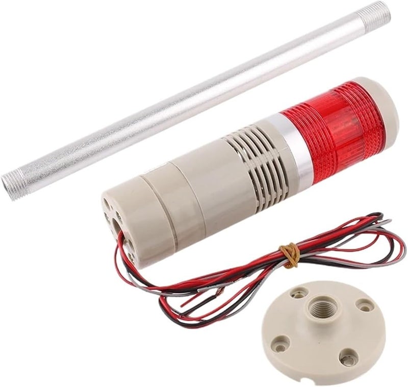 ضوء تحذير إشارة برج صناعي ثابت مع صوت لون الخزامى تيار مستمر 24 فولت - Image 1