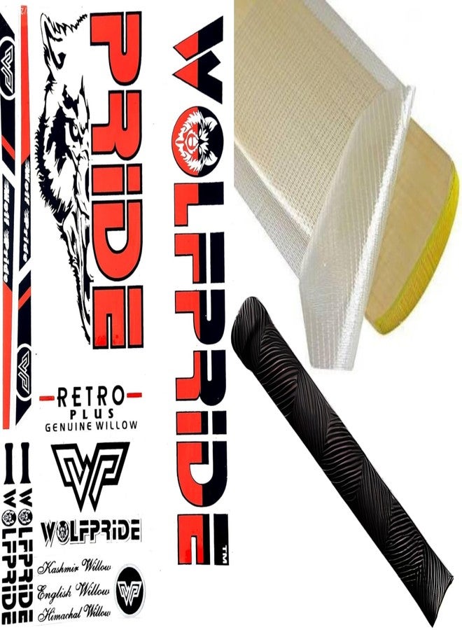 WOLF PRIDE Combo Offer (Cricket bat Sticker Grip with Fiber Sheet) - Image 1
