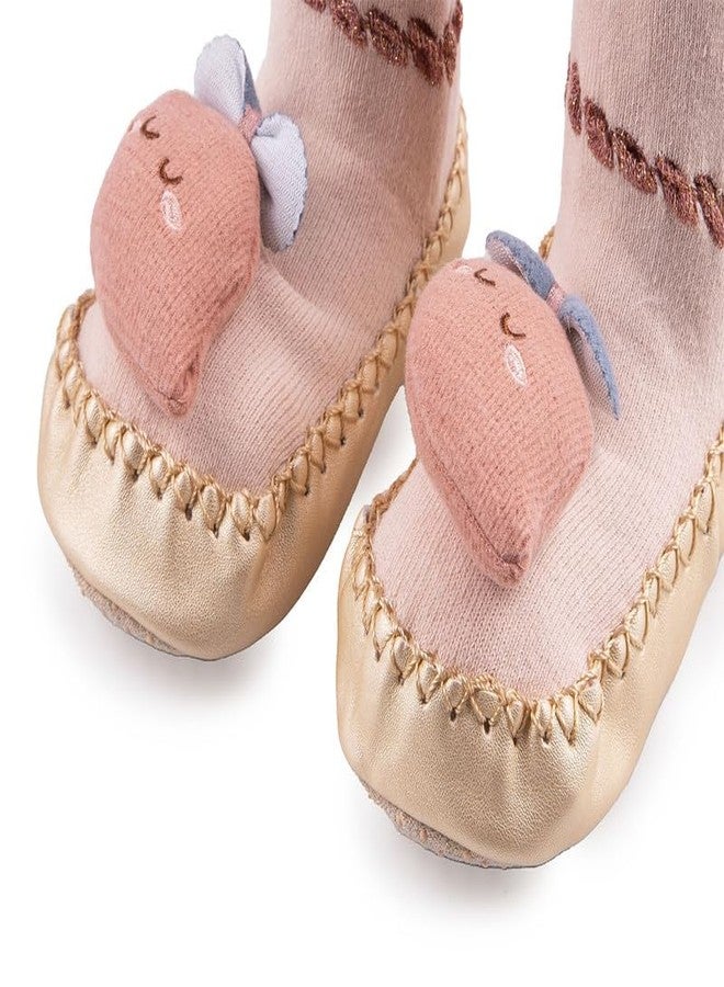 Richmen Unisex Kids Booties Anti Slip Cotton Socks Shoes for Baby Boy Girls Knitted Ankle Casual Socks Cum Shoe (63,6-12 Month) - Image 3