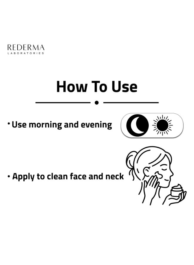 Rederma Alpha Arbutin Brightening Cream, Niacinamide & Licorice Extract - Light Fast Absorbing Formula for Face and Neck - Image 4