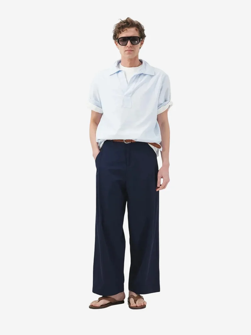 جيستو GIESTO Men's Solid Short Sleeve Poplin Shirt