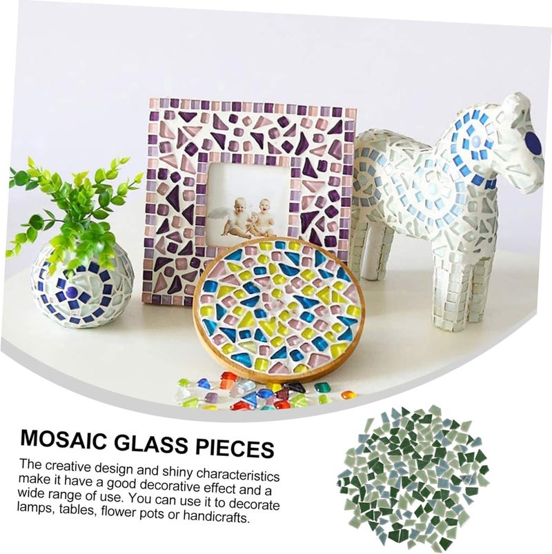 200g DIY Tiles Decorative Porcelain Geometric Assortment Ceramic Tile DIY Assortment - Image 5